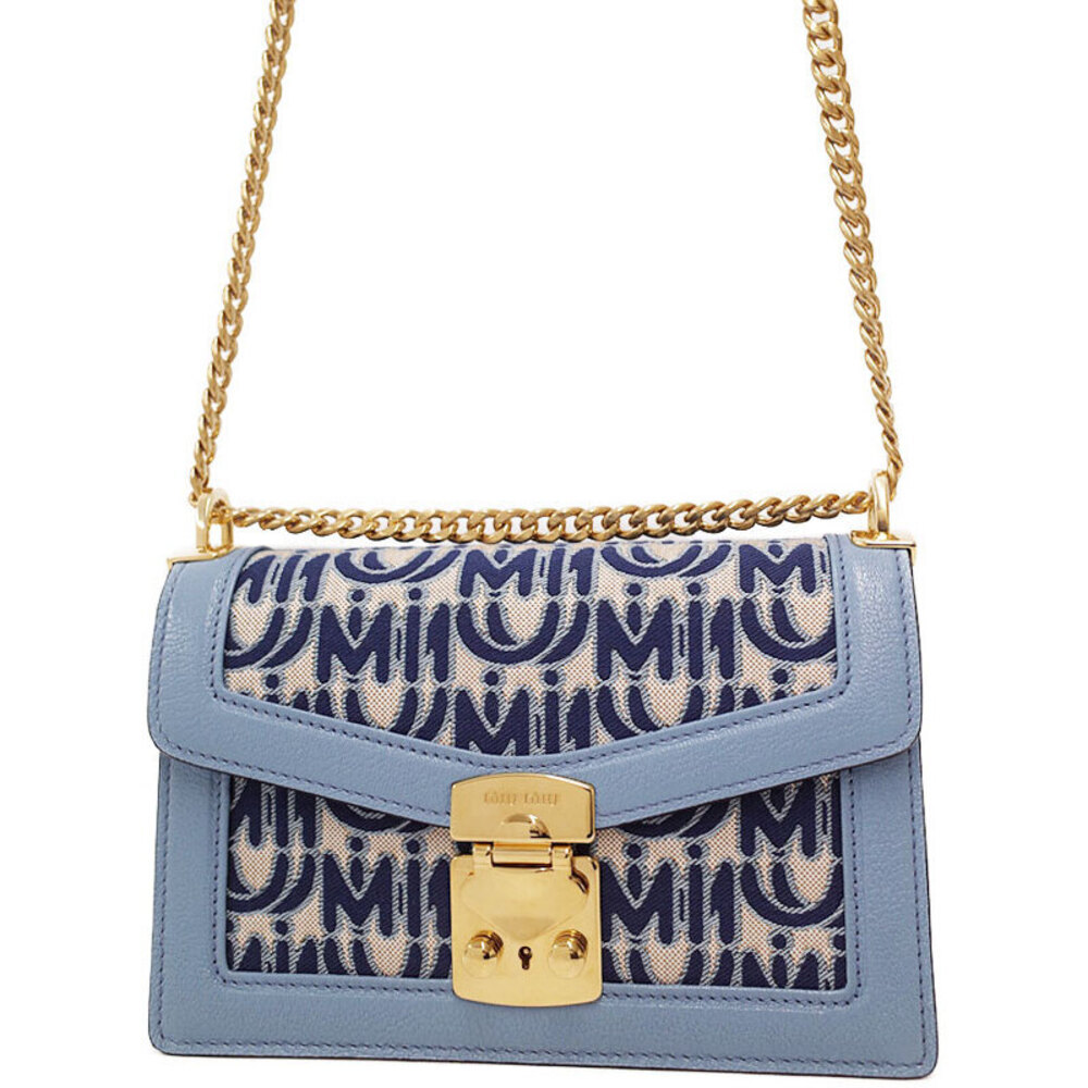 Miu Miu Logo Chain Shoulder Bag
